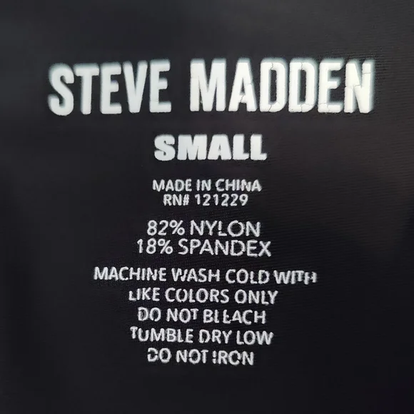 STEVE MADDEN Black Elastic Waistband Leggings - Picture 6 of 6